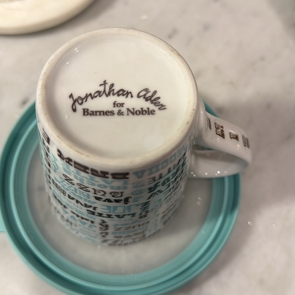 JONATHAN ADLER FOR BARNES & NOBLE JAVA/MOCHA/LATTE PRINT CUP/MUG - Picture 8 of 8